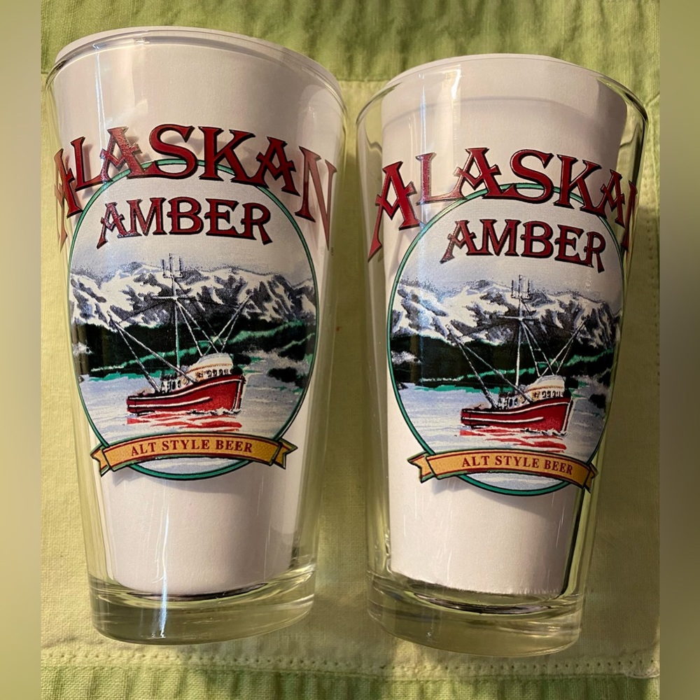 Alaskan Brewery Alaskan Amber Pint Glass - Set of 2
